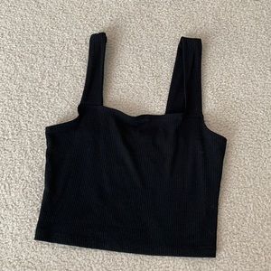 Black crop top